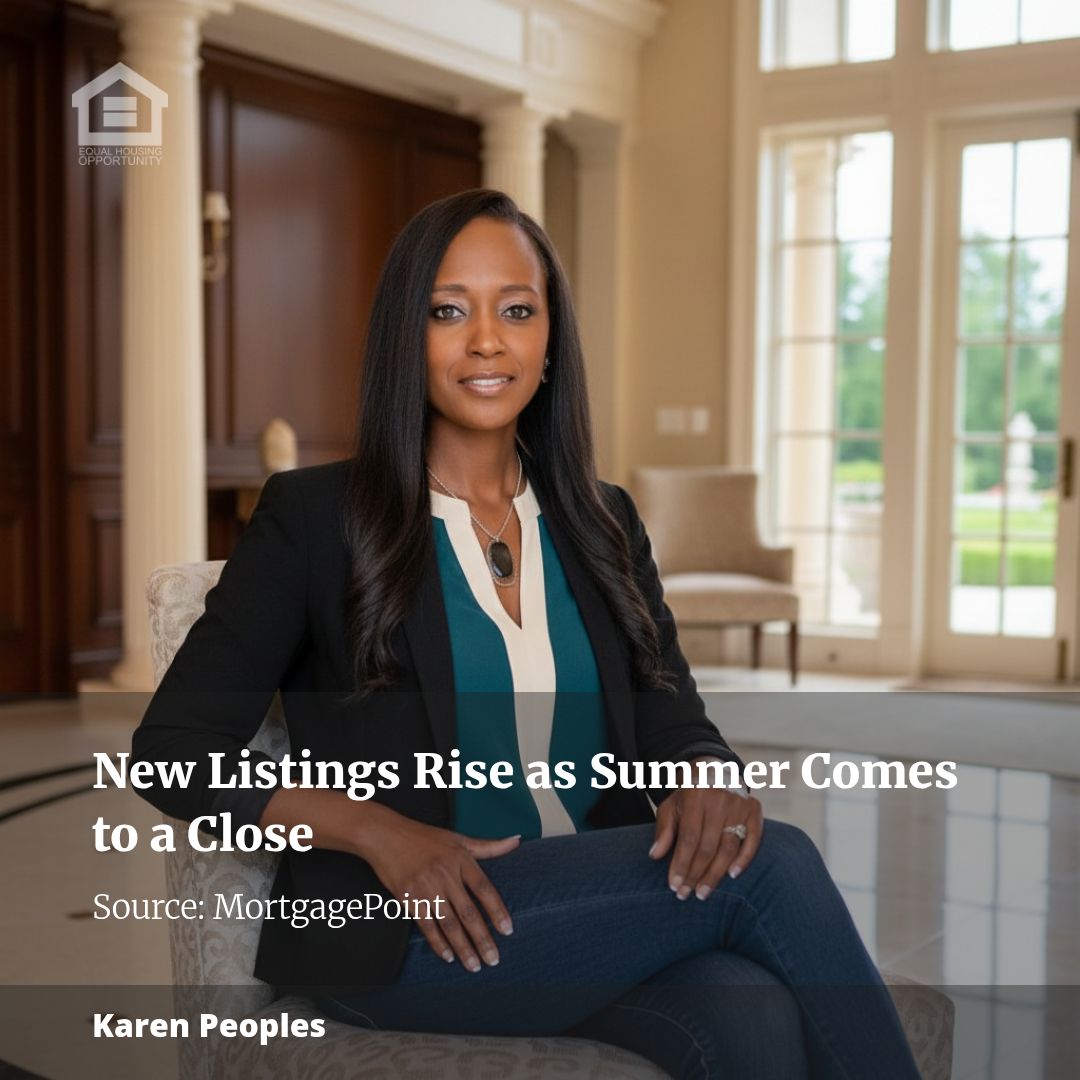 New Listings Rise as Summer Comes to a Close